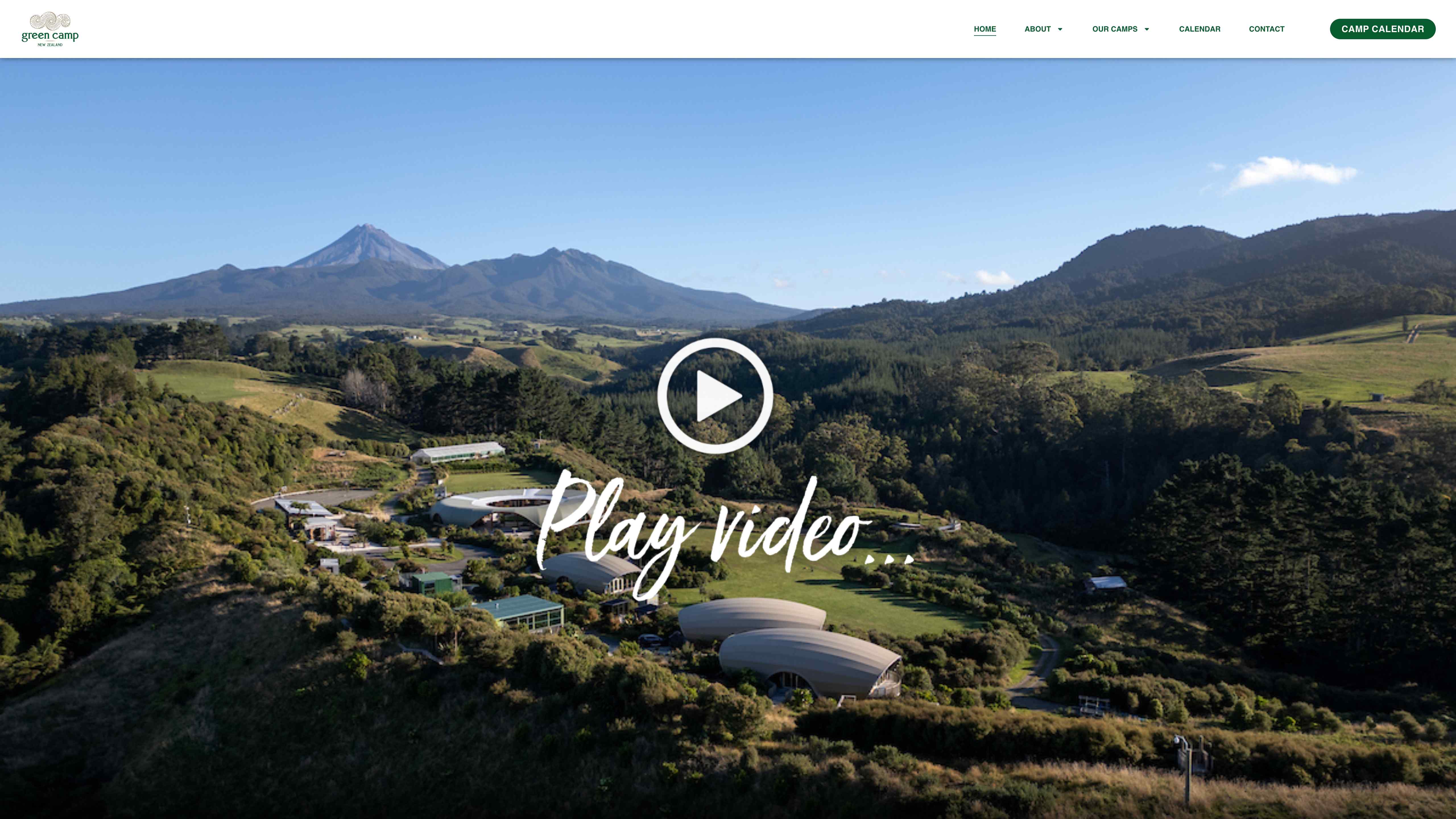 Green Camp website screenshot